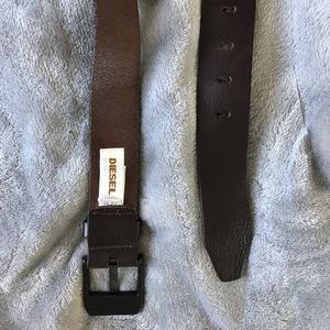 Diesel leather belt.